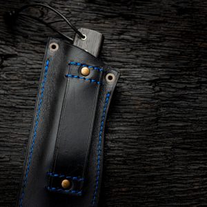 Etui couteau Morta fixe brut de forge 24