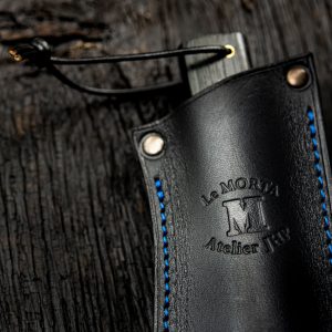 Etui couteau Morta fixe brut de forge 28