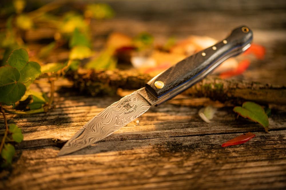 What is a damascus steel knife : Discover origins and history of this steel 2 Mini Morta Damas Bleu Ivoire 6